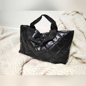 Black Quilted Hand Bag